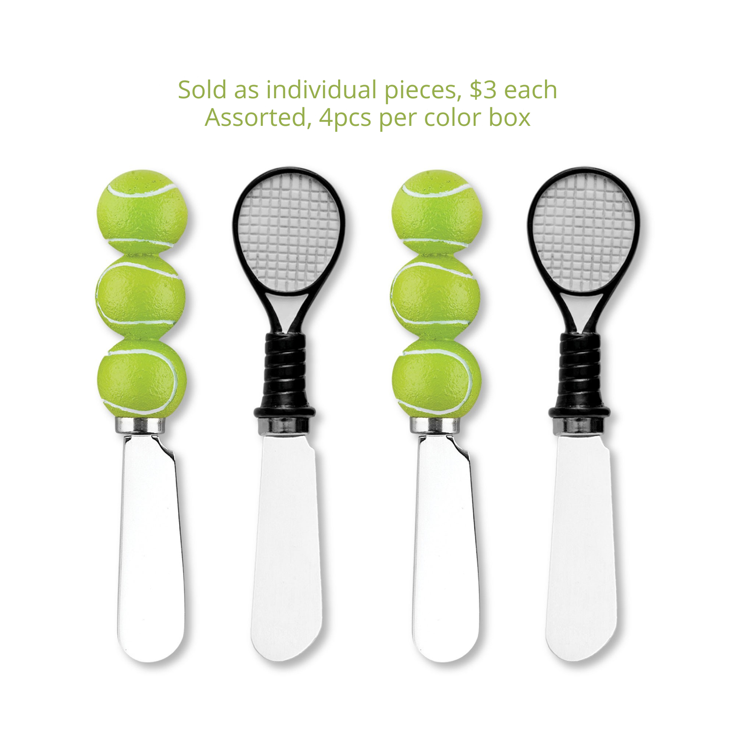 Tennis Polyresin Cheese Spreader