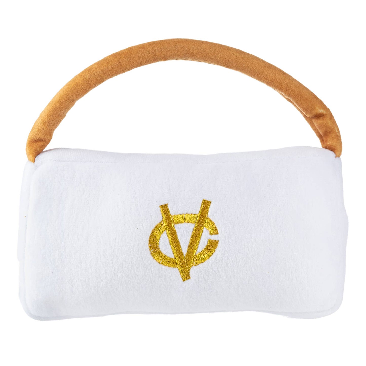 Haute Diggity Dog - White Chewy Vuiton Purses Squeaker Dog Toy