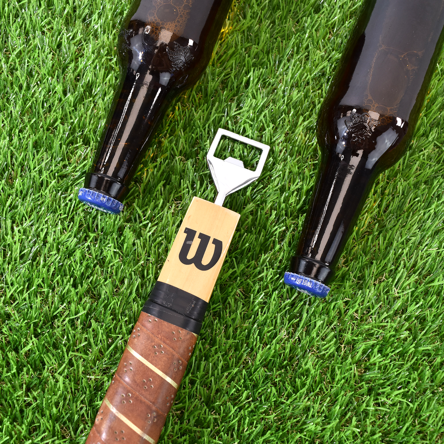 Antique Wooden Tennis Racquet Beer Bottle Opener