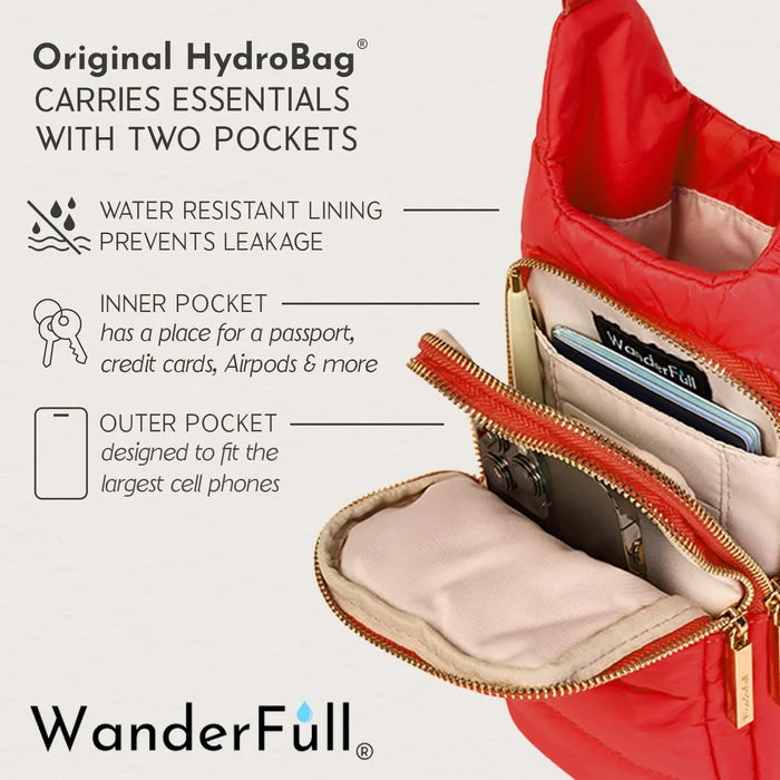 Poppy Red HydroBag® with Solid Strap