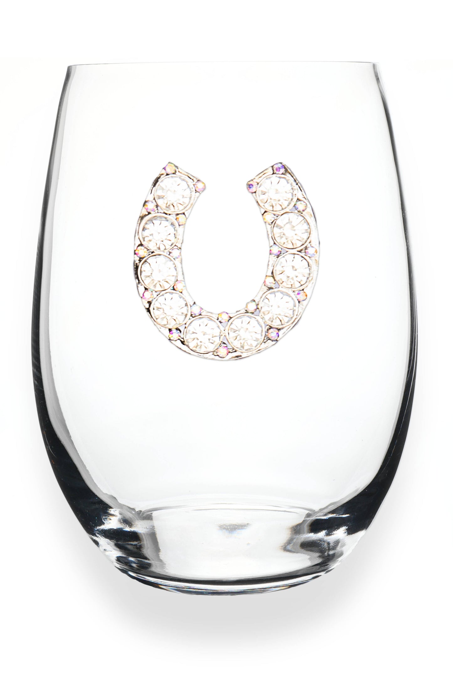 The Queens' Jewels® - Horseshoe Jeweled Stemless Wine Glass