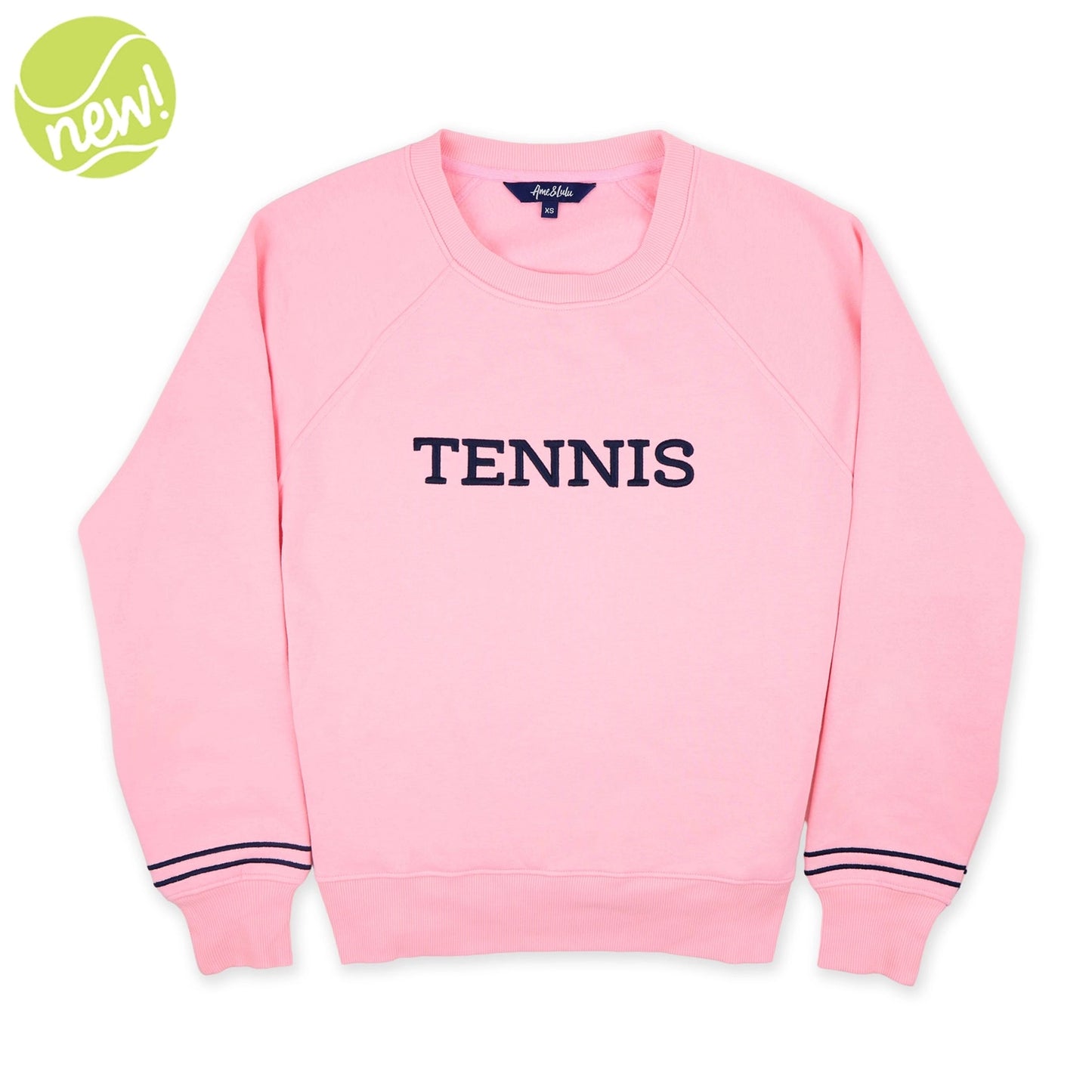 Pink Navy Tennis Play All Sweatshirt