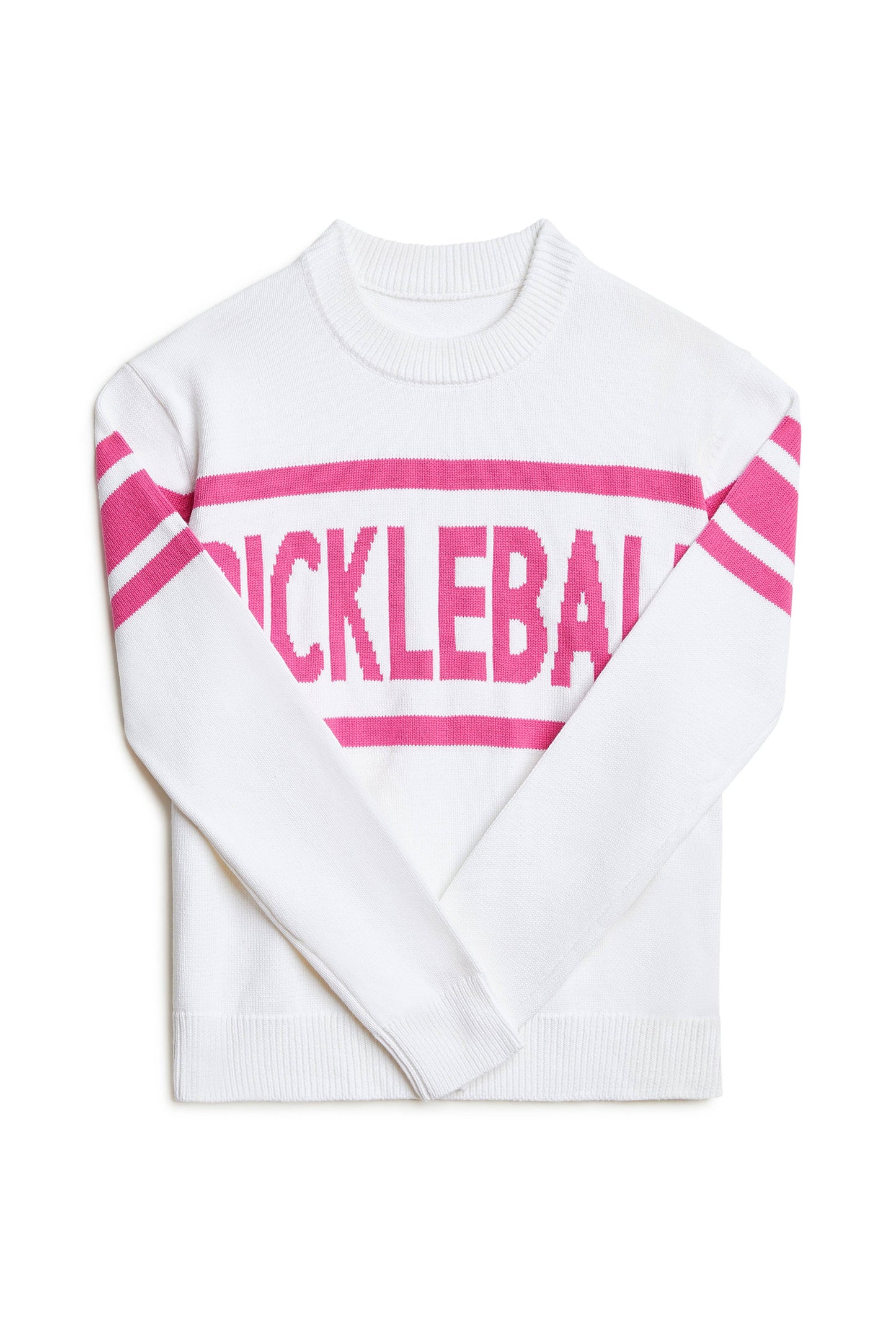 Pickleball Prep - Pickleball Essential Crewneck Sweater, Pink: M