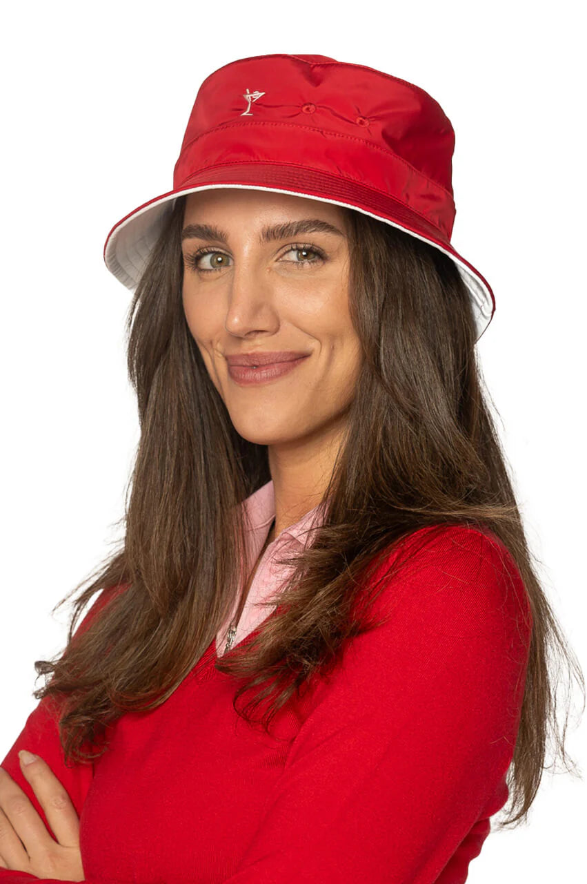 Reversible Bucket Hat - Red/White