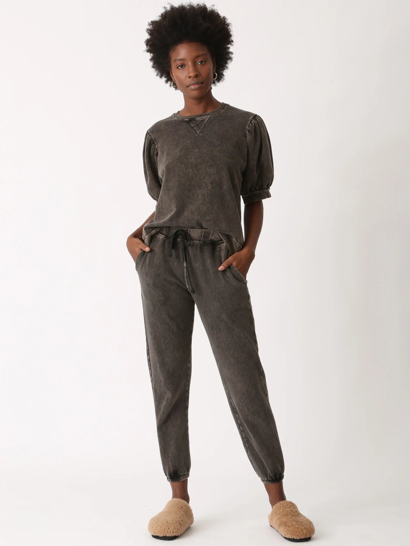 Casey Short Sleeve Sweatshirt - Russet