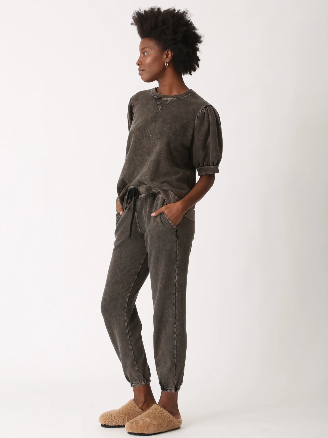 Casey Short Sleeve Sweatshirt - Russet