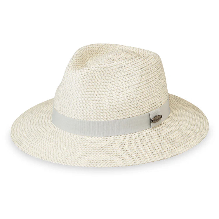 Charlie UPF Fedora - Ivory/Pewter