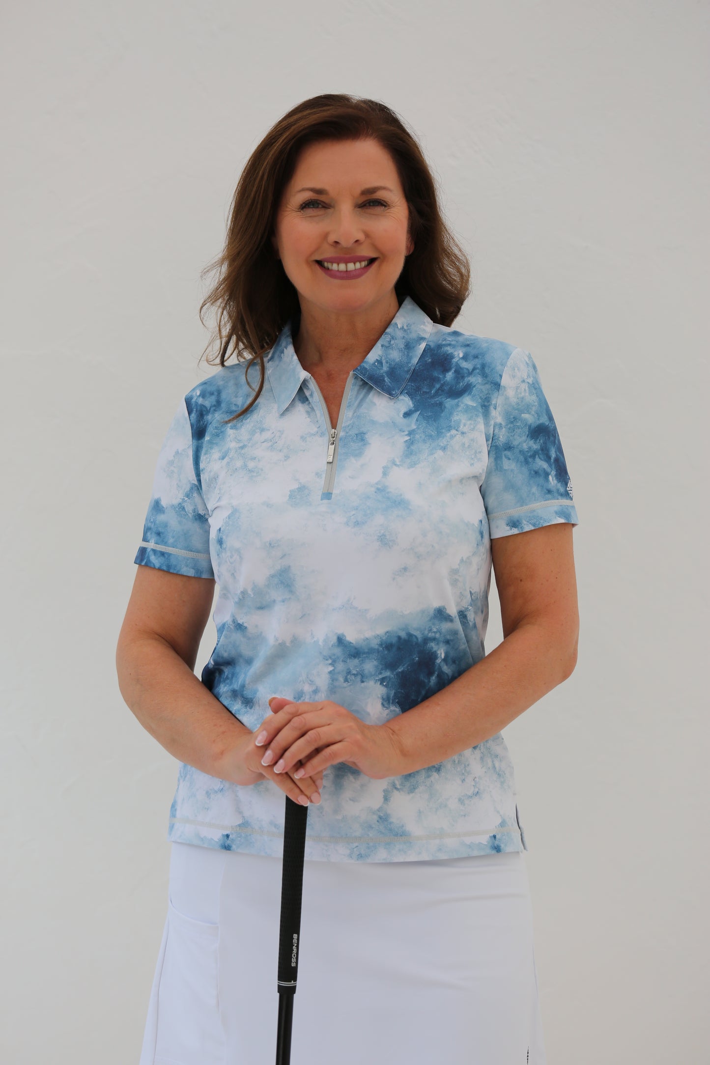 Cloud Print Short Sleeve Shirt