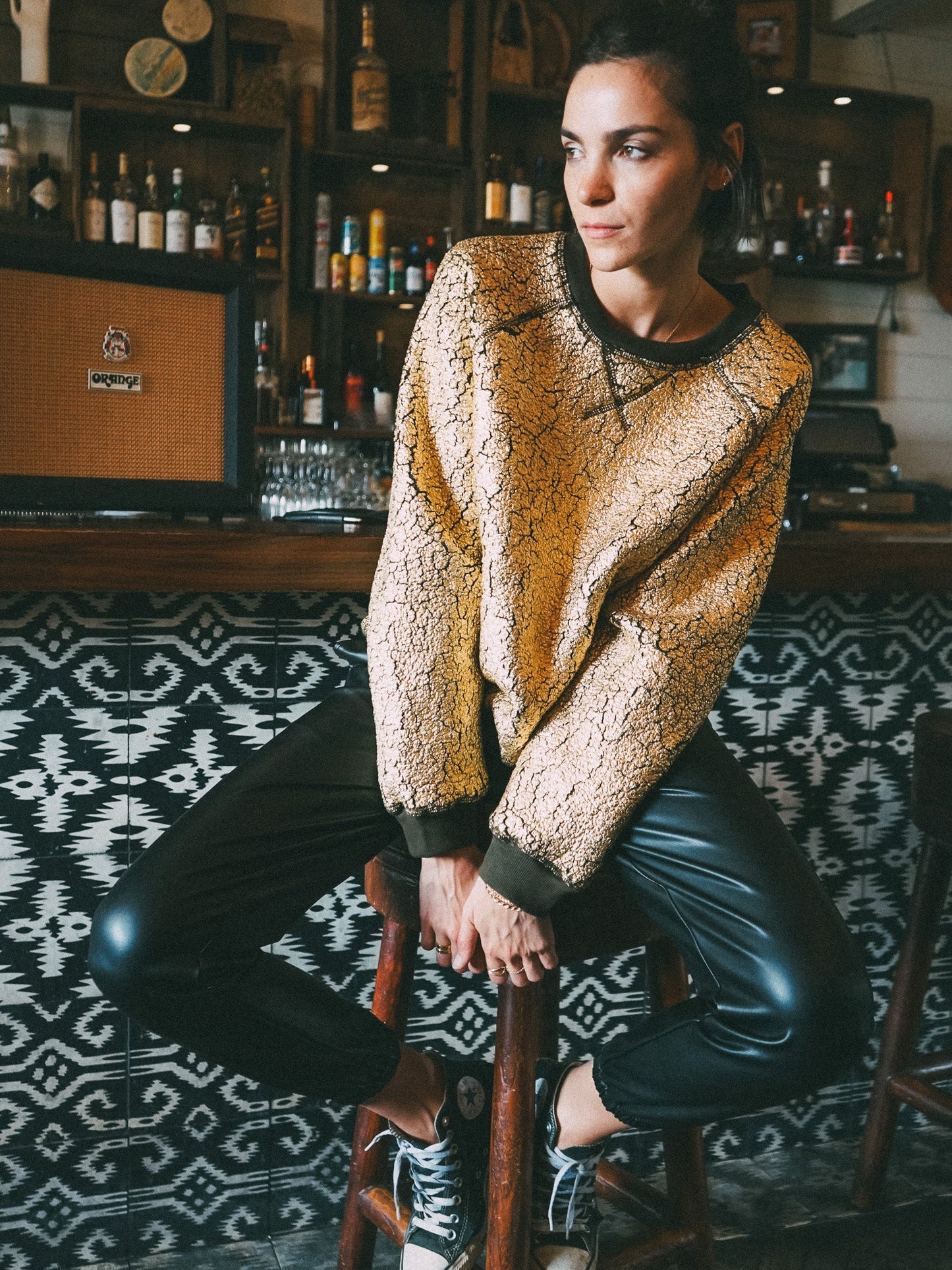 Ronan Pullover - Gold Metallic