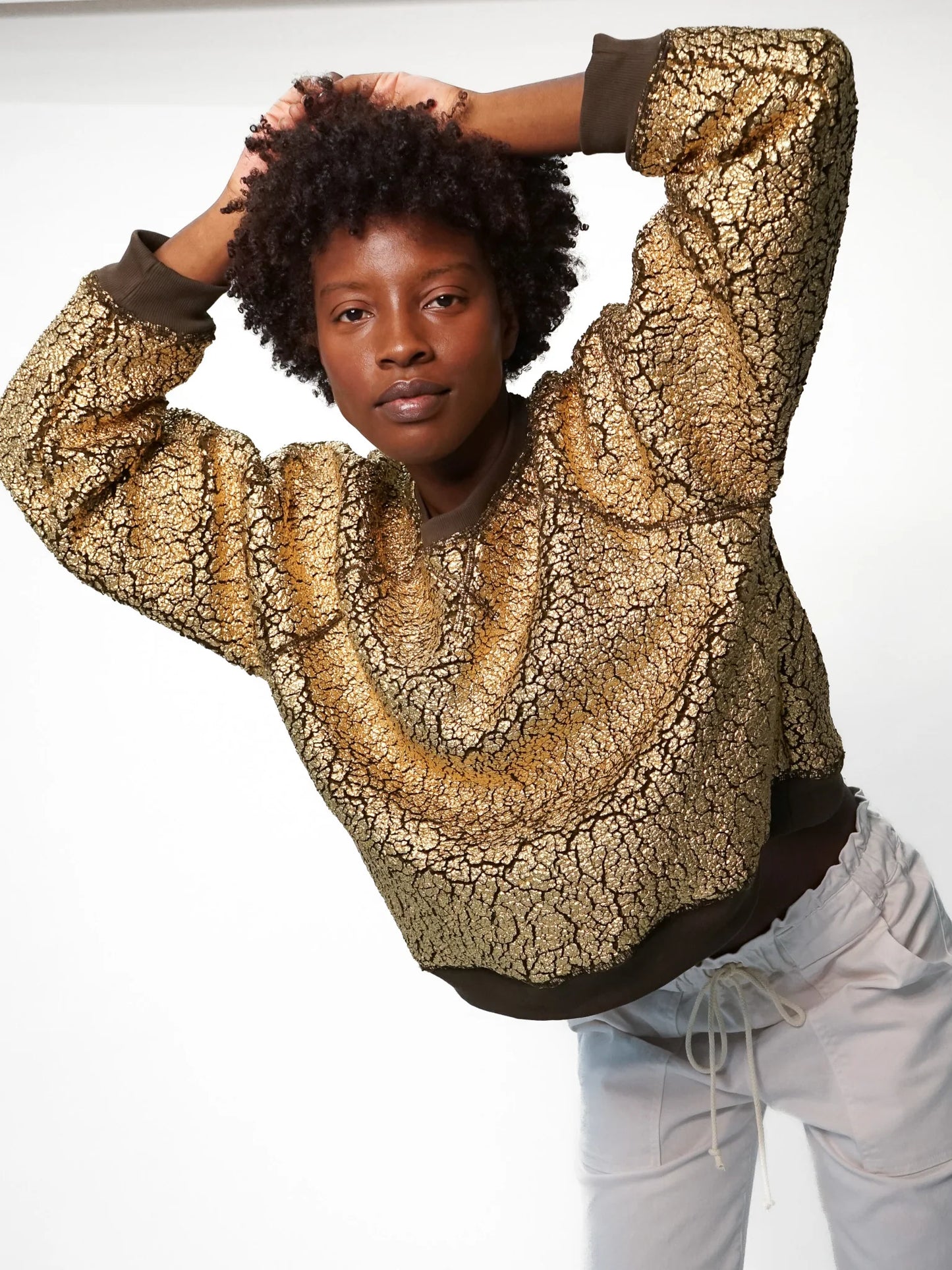 Ronan Pullover - Gold Metallic