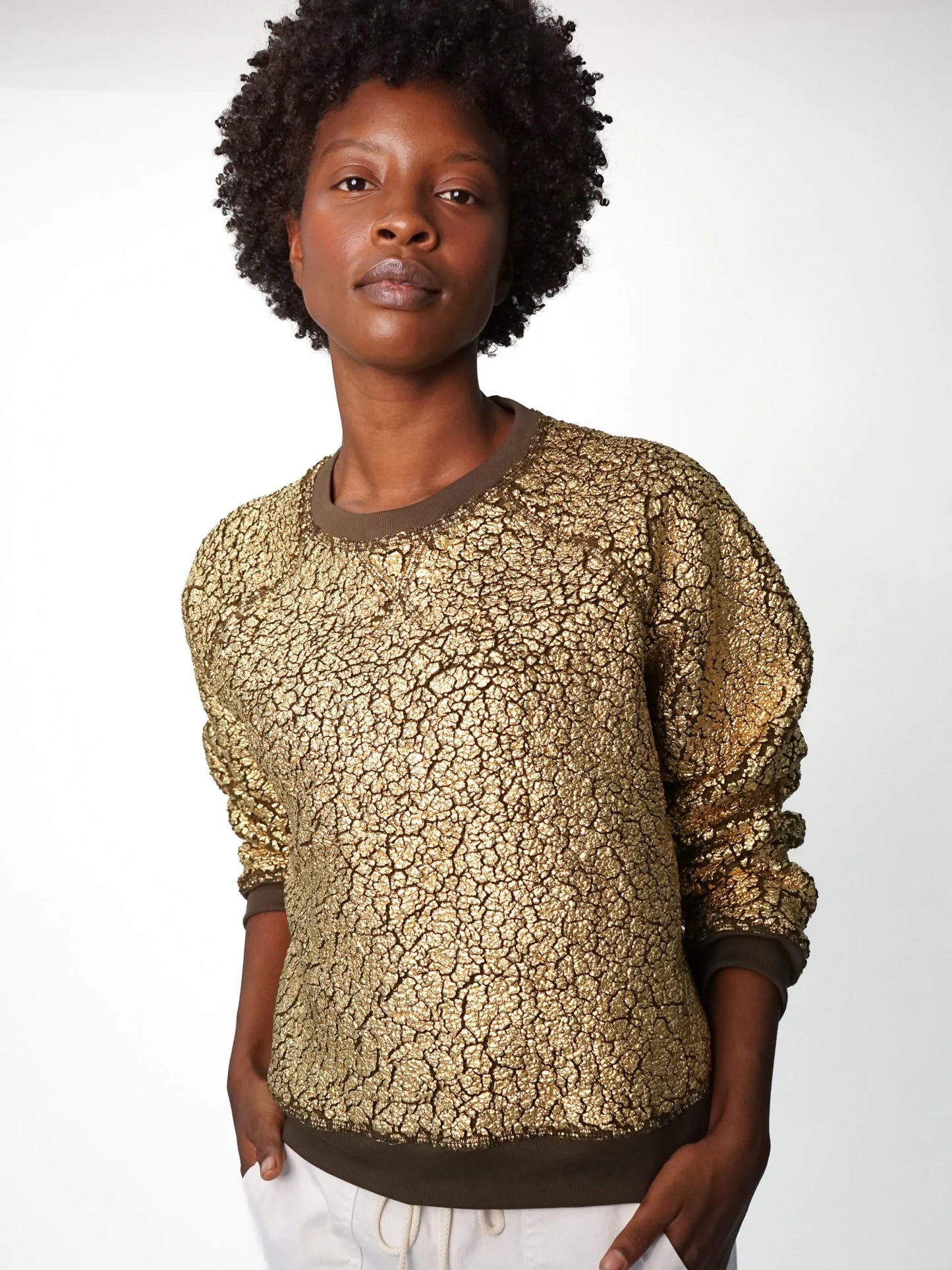 Ronan Pullover - Gold Metallic