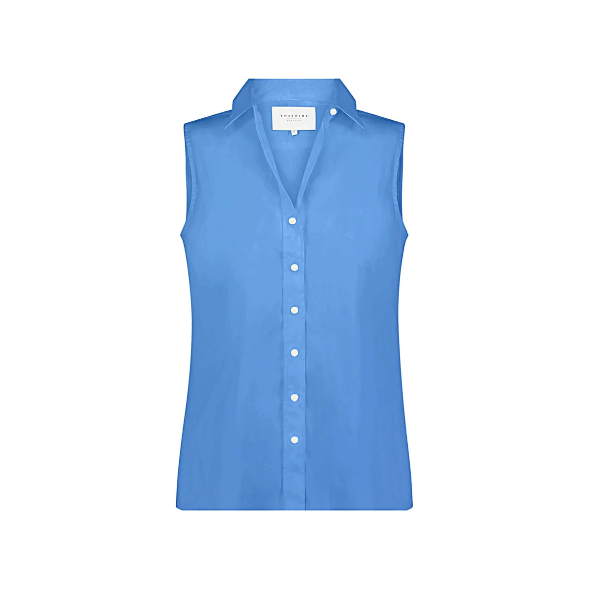 The Sleeveless Shirt - French Blue