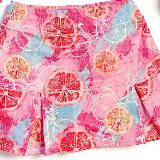 Grapefruit Juicy Fruit Skort