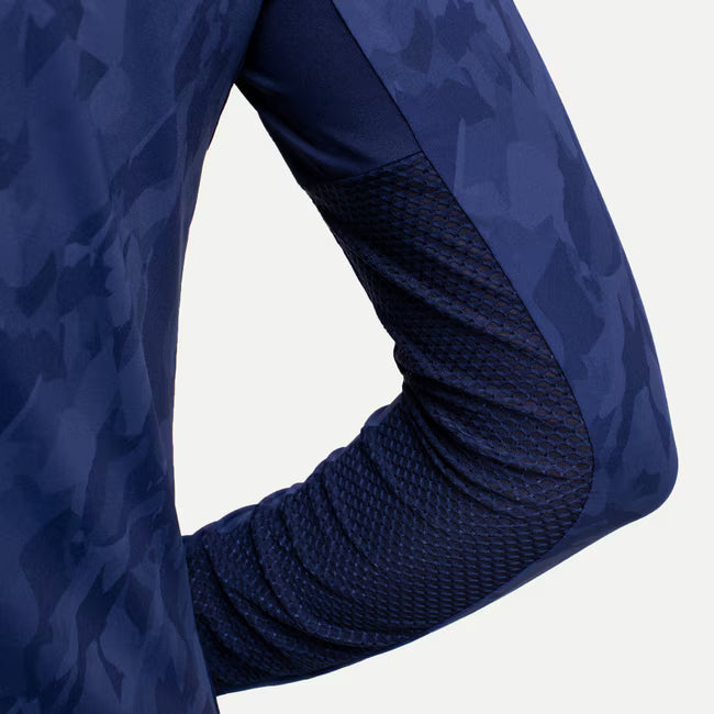 Sunshine Printed Half-Zip - Atlanta Blue