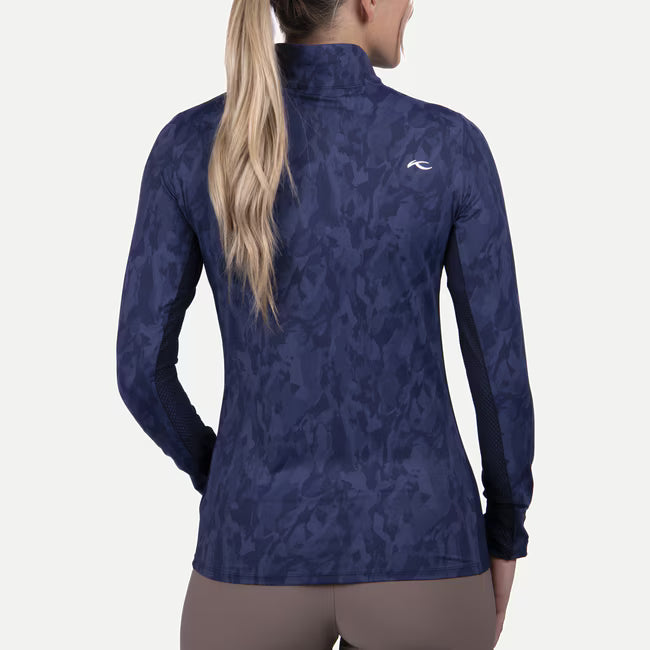 Sunshine Printed Half-Zip - Atlanta Blue