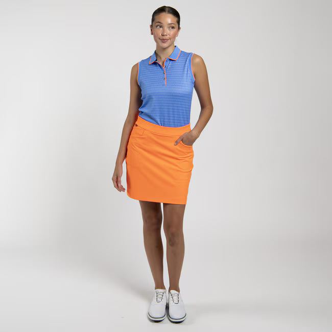 Yonder/White - Women Ella Structure Sleeveless Polo