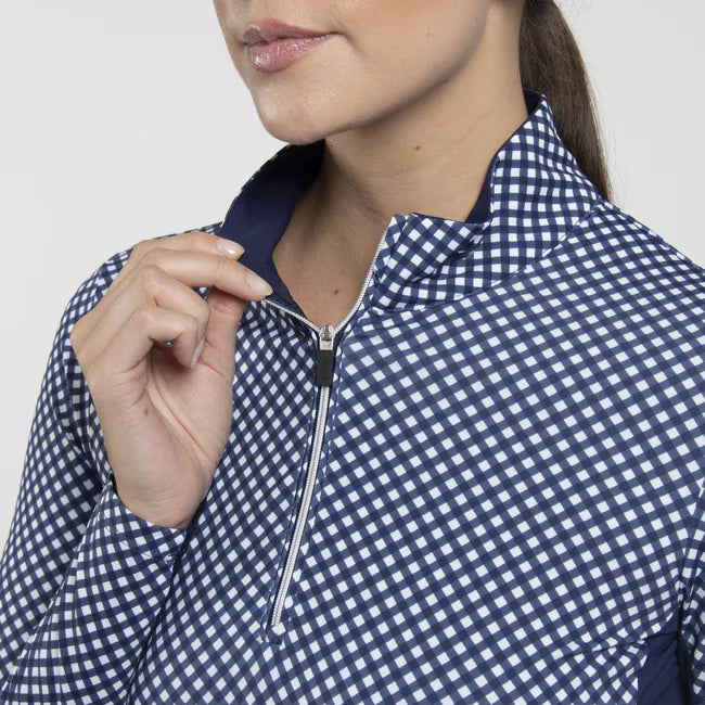 Womens Sunshine Printed Half-Zip