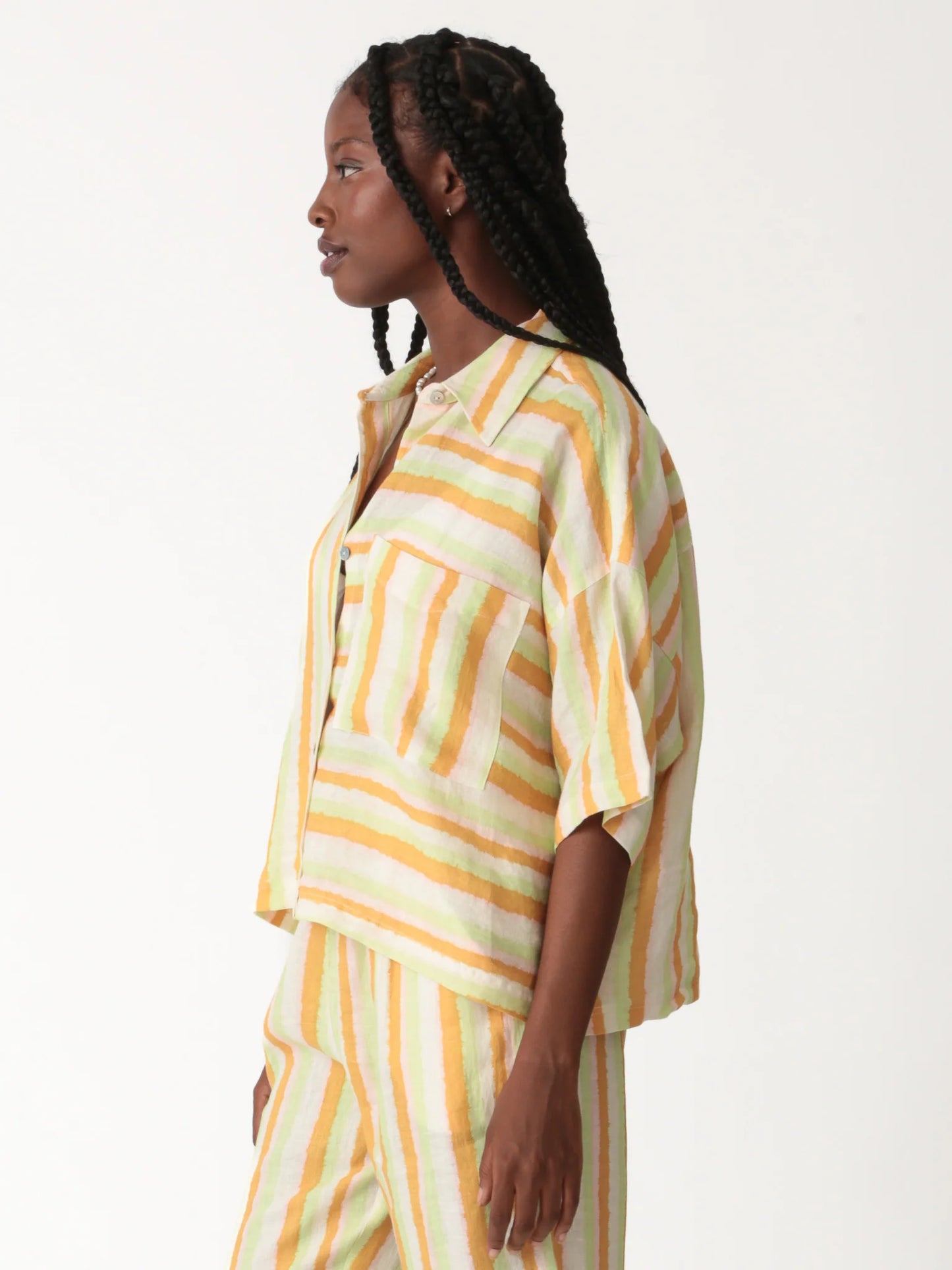 Kyle Shirt - Tangerine / Lime