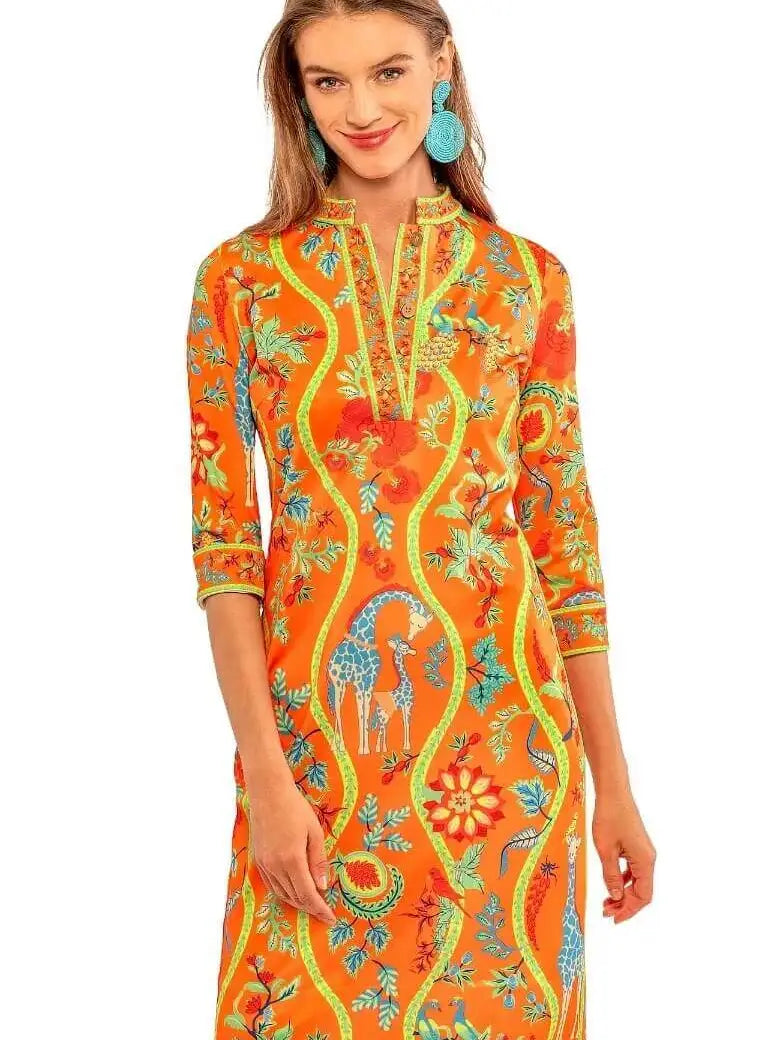Mandarin Dress - Jungle Symphony