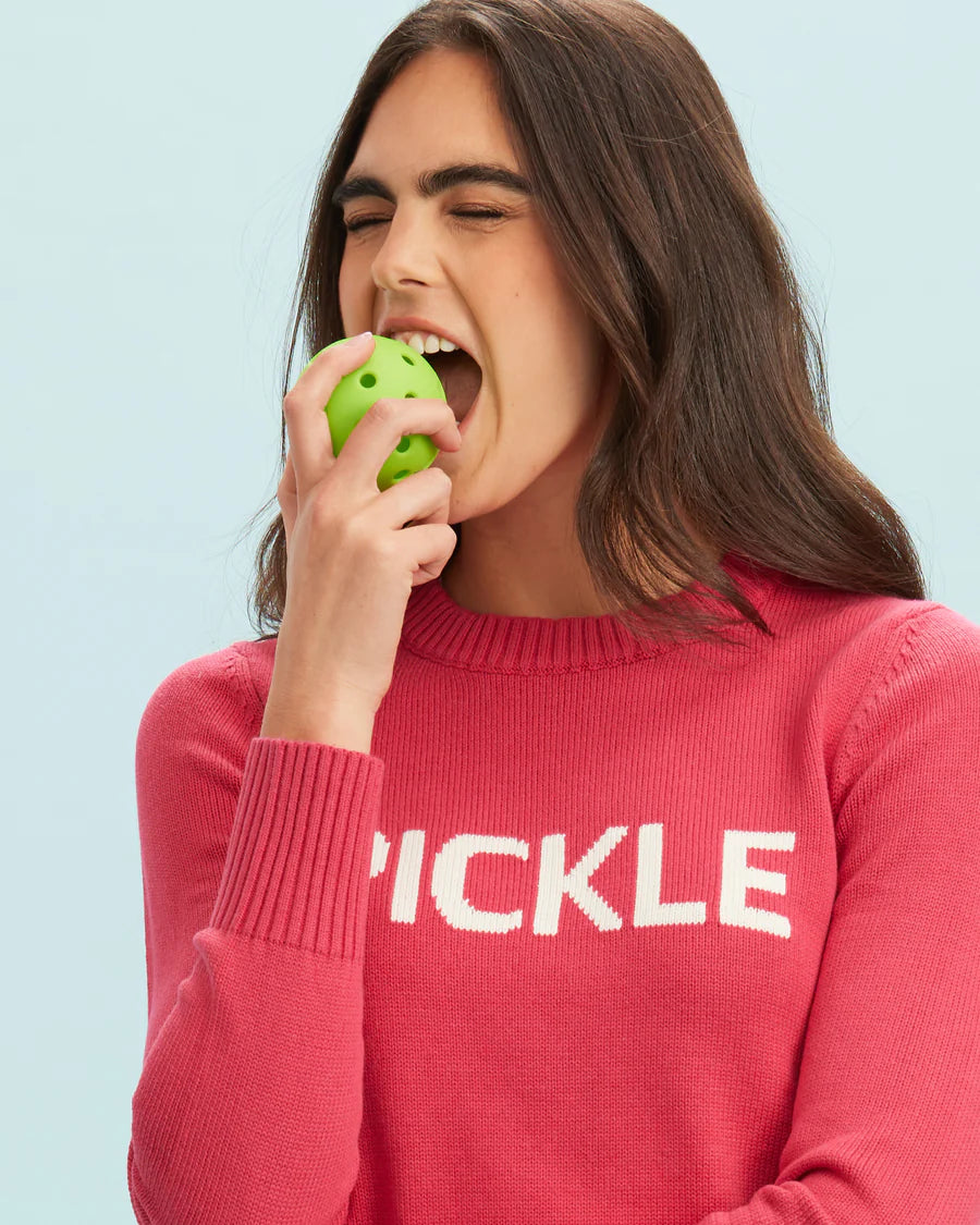 Pickle Sweater - Raspberry