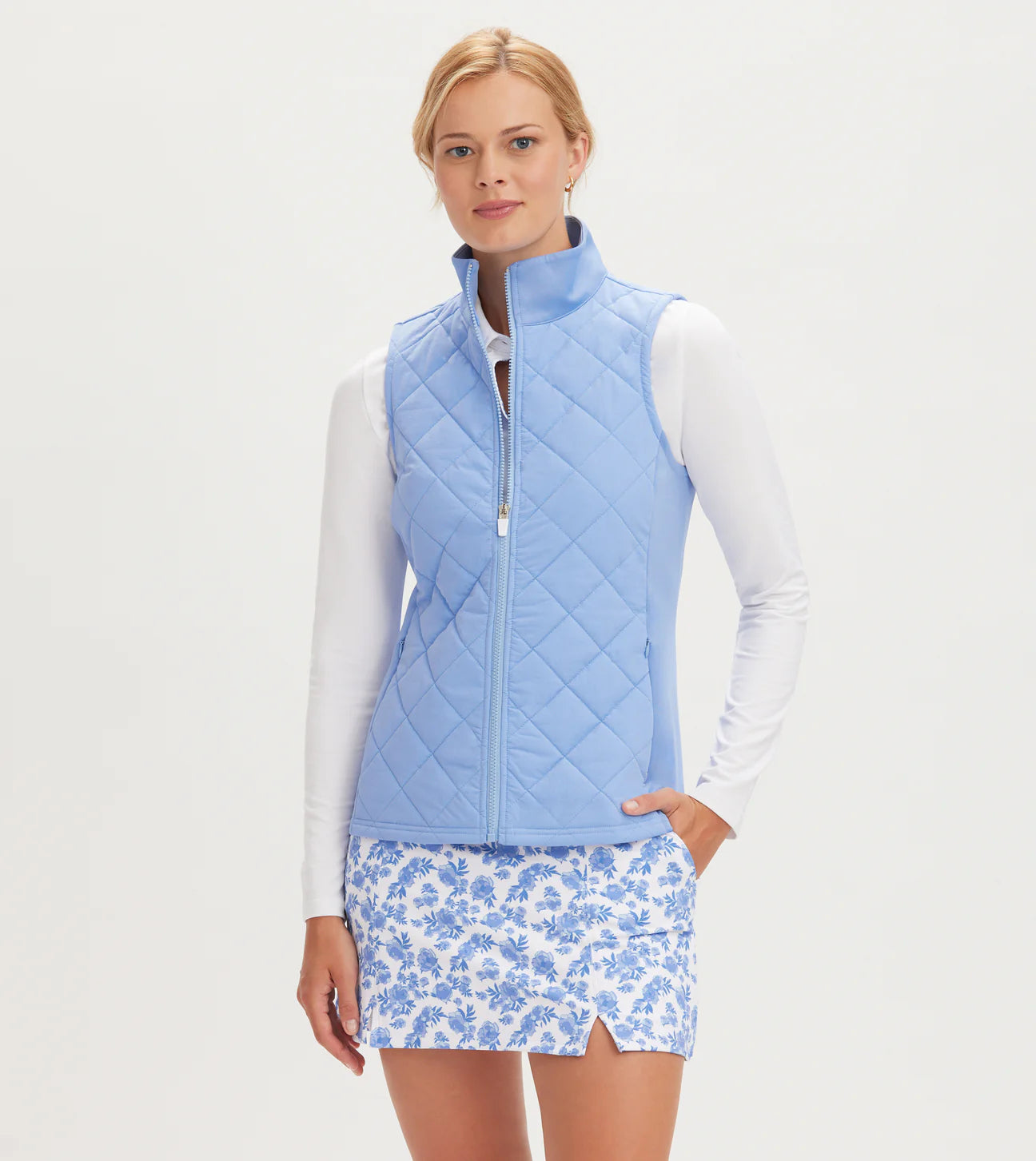 Puffer Vest - Periwinkle