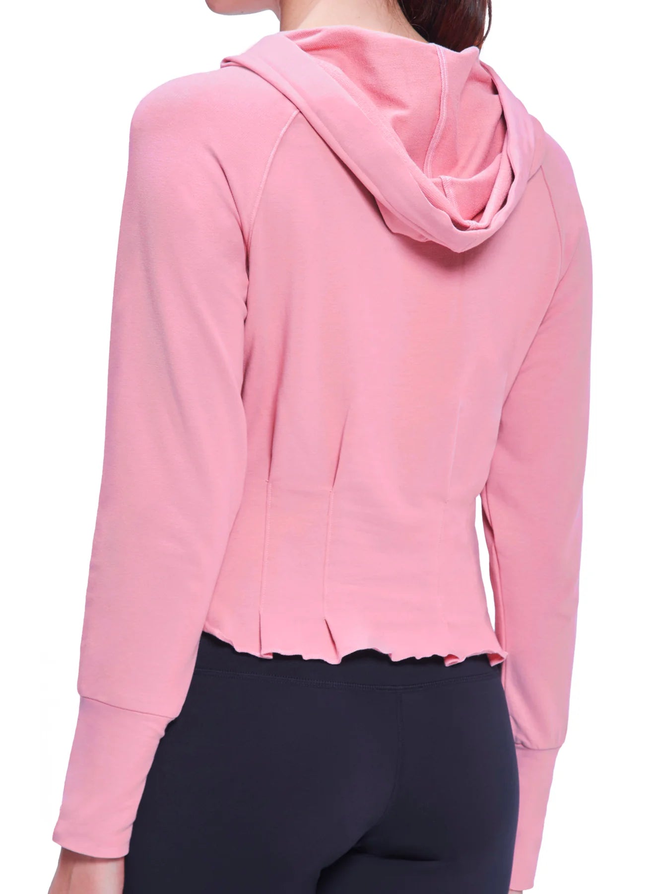 Pleated Hoodie by Urban Savage - Pink