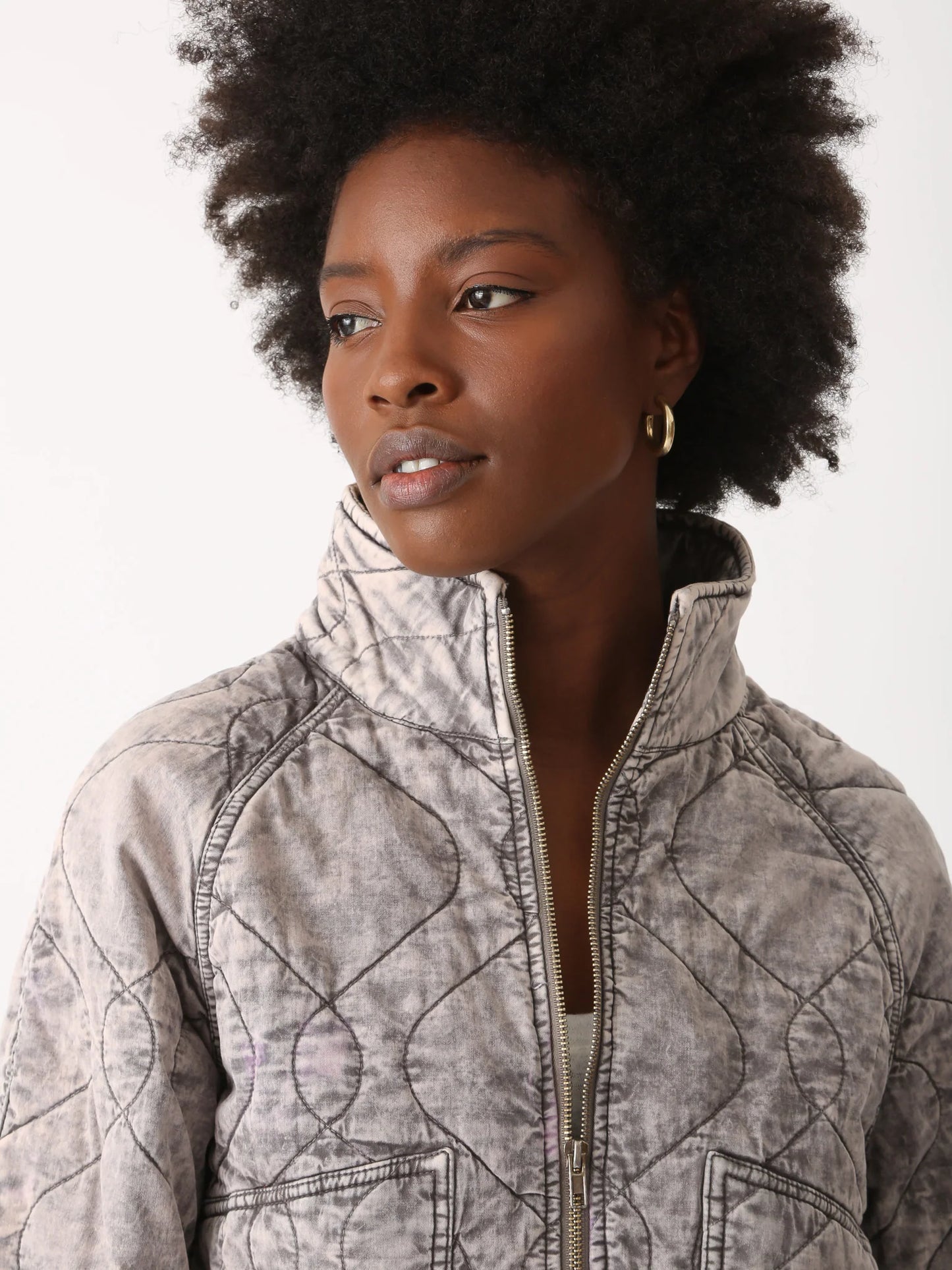Quilted Jacket - Driftwood