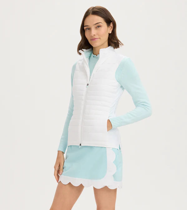 Quilted Vest - White