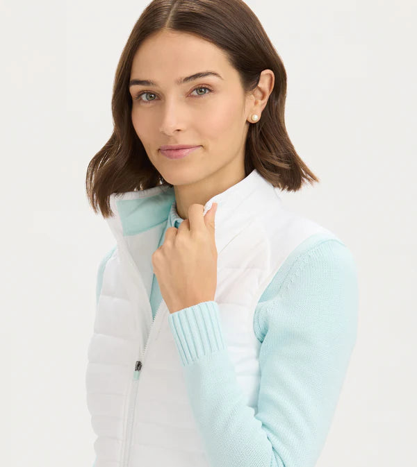 Quilted Vest - White