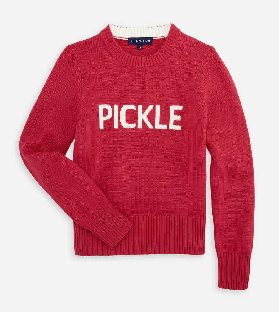 Pickle Sweater - Raspberry