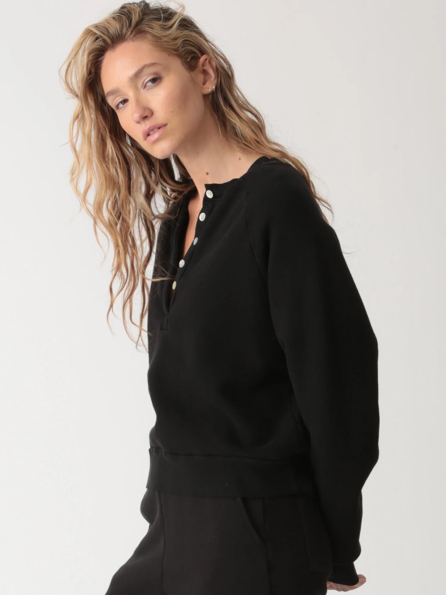 Retro Fleece Robyn Sweatshirt - Onyx