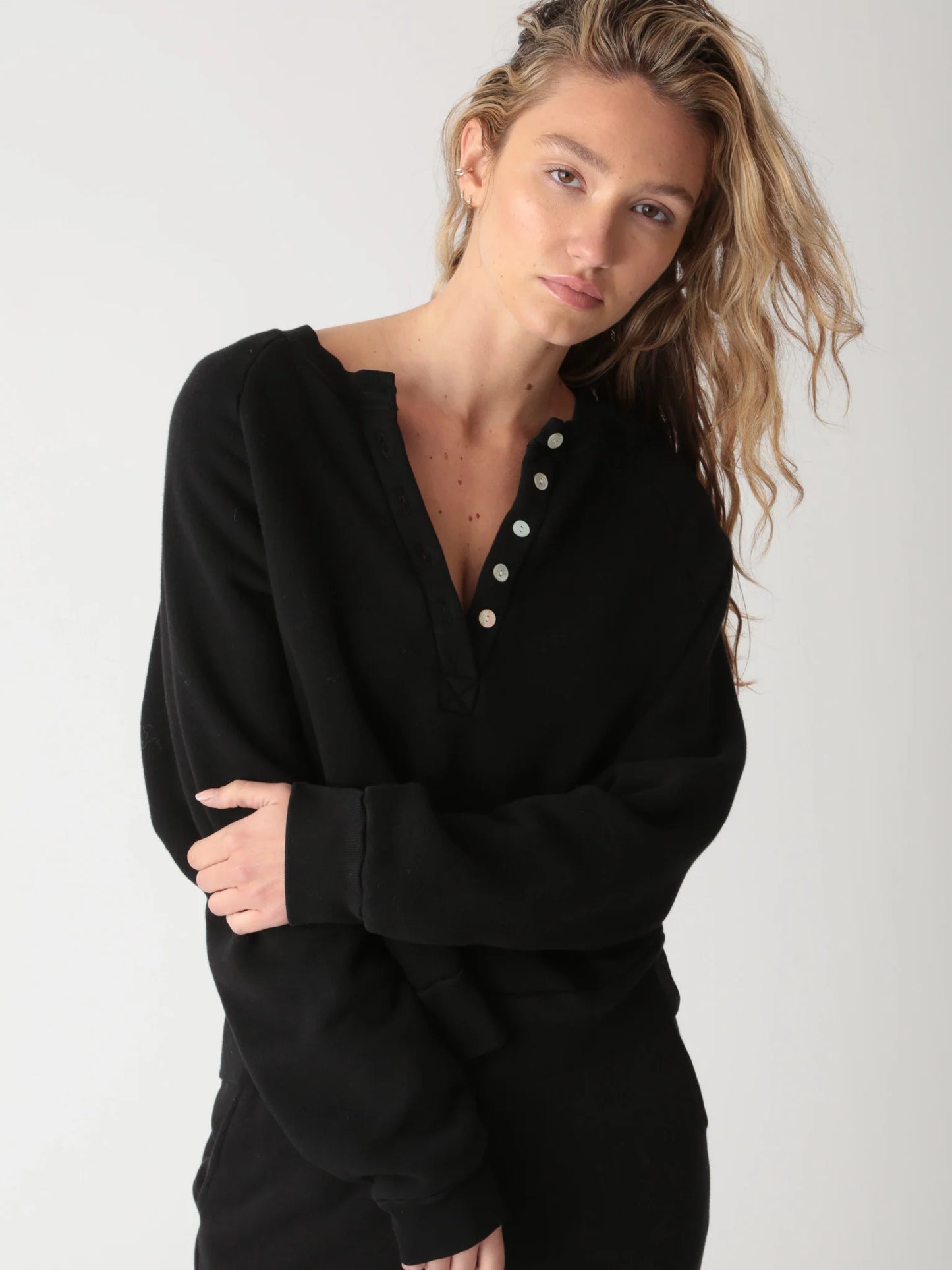 Retro Fleece Robyn Sweatshirt - Onyx