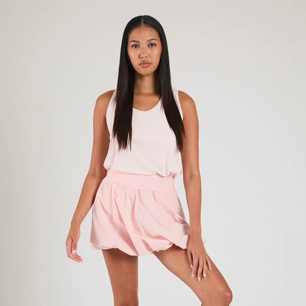 Serena Bubble Skirt - Pale Pink