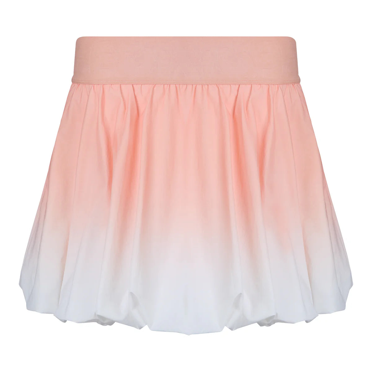 Serena Bubble Skirt - Ombre Peach/White