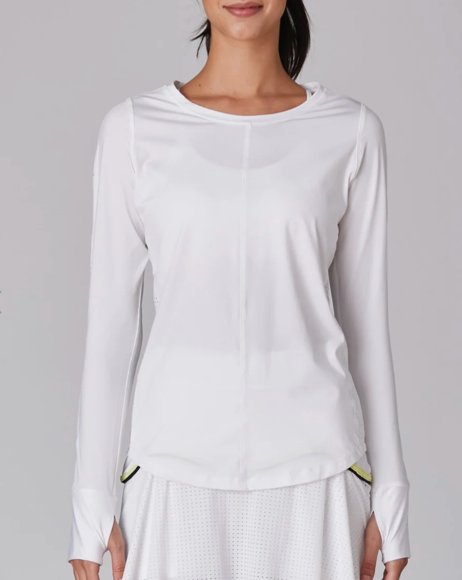 PERFORMANCE LONG SLEEVE TEE - WHITE