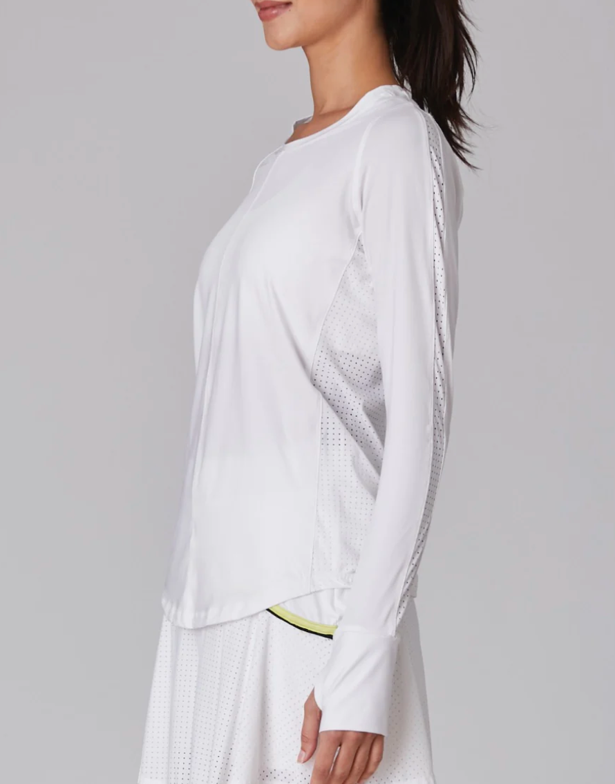 PERFORMANCE LONG SLEEVE TEE - WHITE