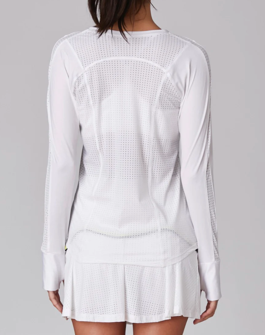 PERFORMANCE LONG SLEEVE TEE - WHITE