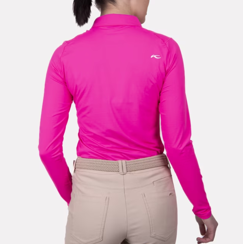 Women's Scotscraig Polo L/S - Magenta