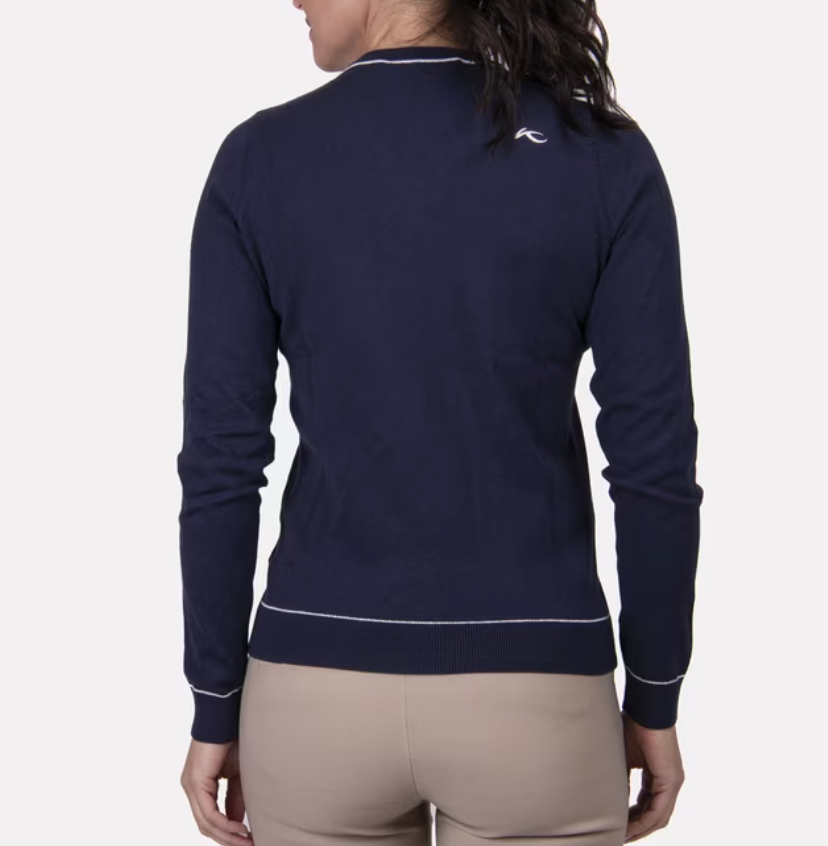 Kicki V-Neck Pullover - Atlanta Blue