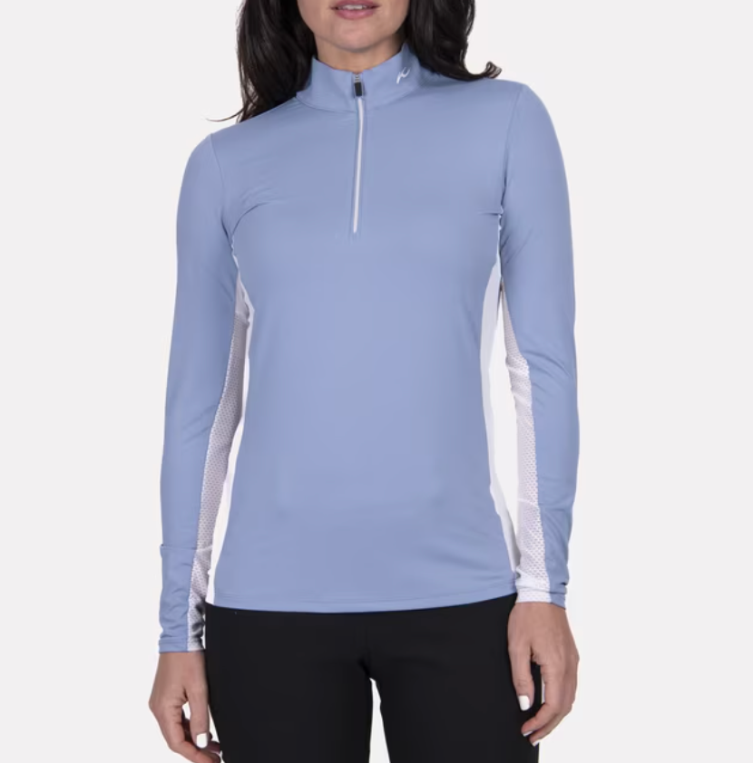 Women's Sunshine Sport Half-Zip - Santorini/White