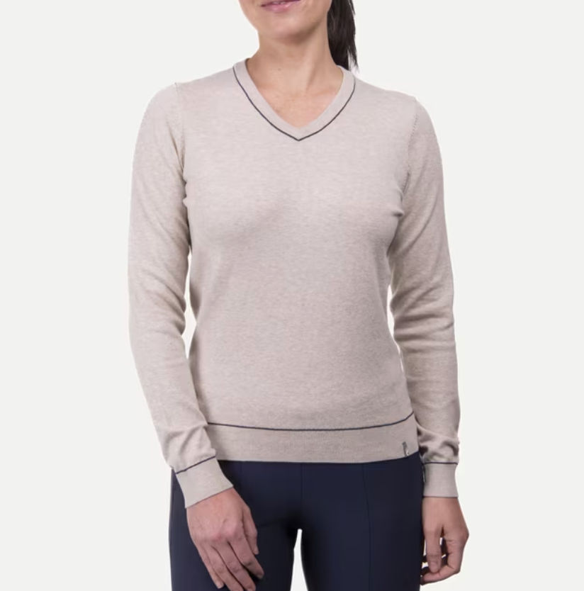 Women's Kicki V-Neck Pullover - Almond