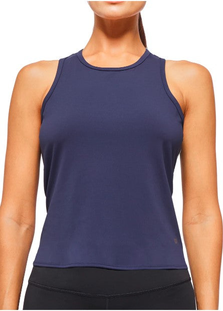 Crisscross Sleeveless Top by Urban Savage - Navy / Sky