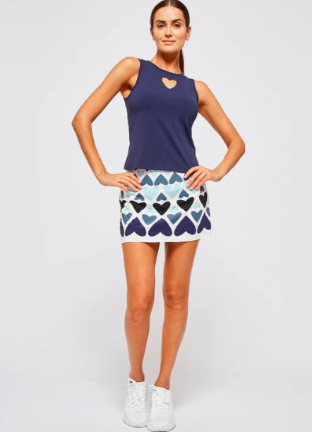Heart Skirt - Blue