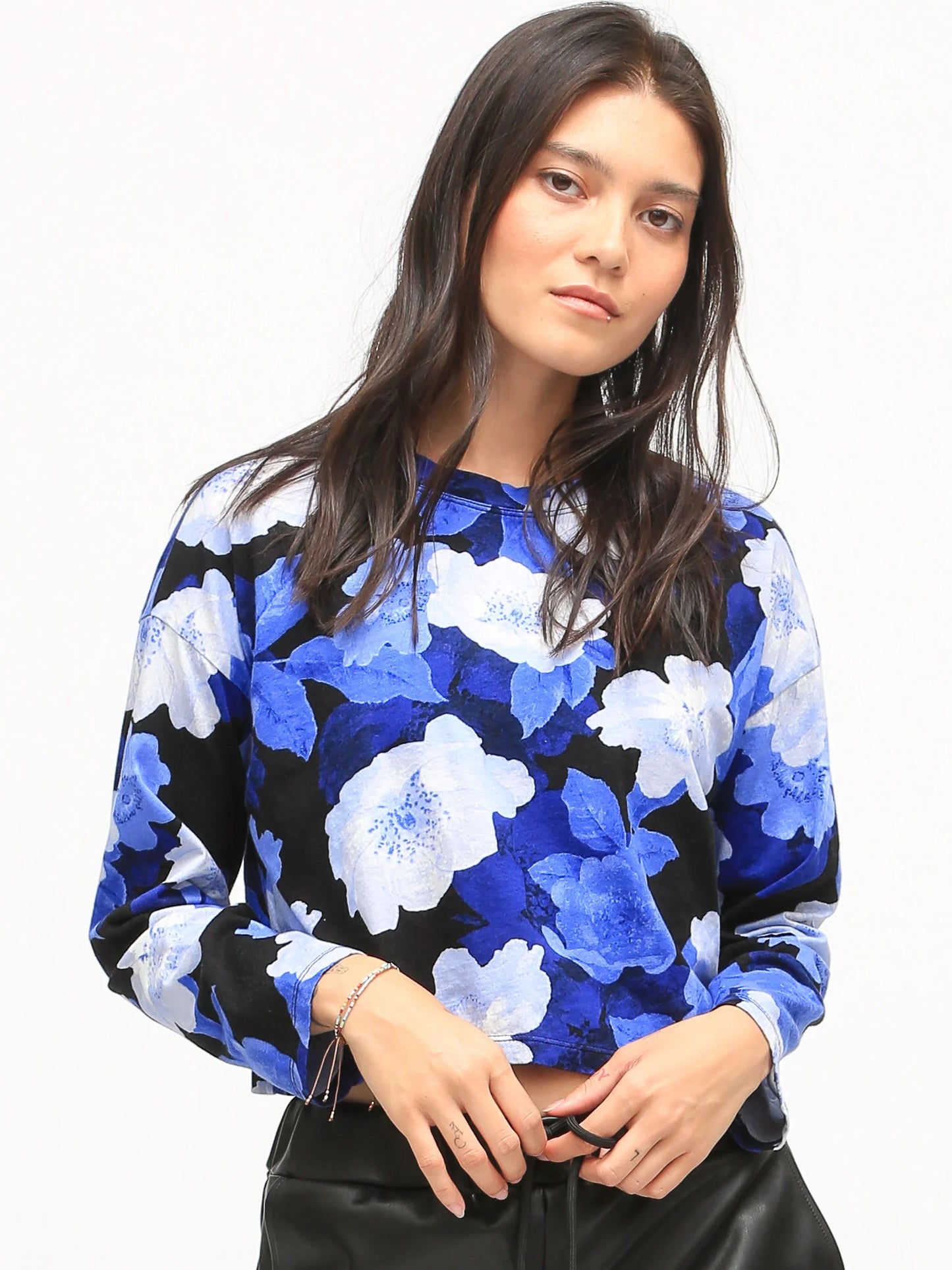Taryn Tee-Floral Onyx/Ice