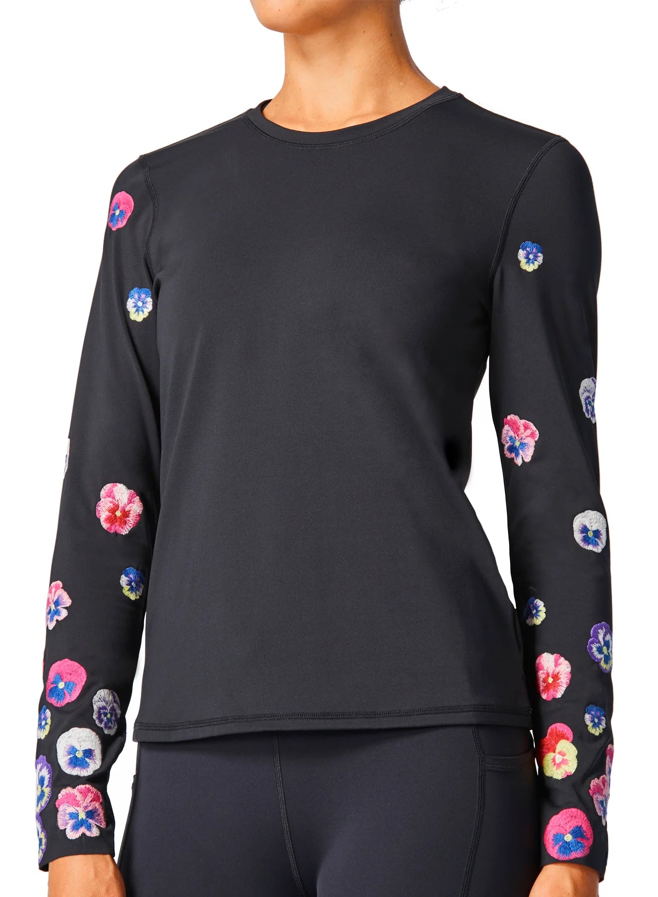 Bouquet Long Sleeve Top in Pansy