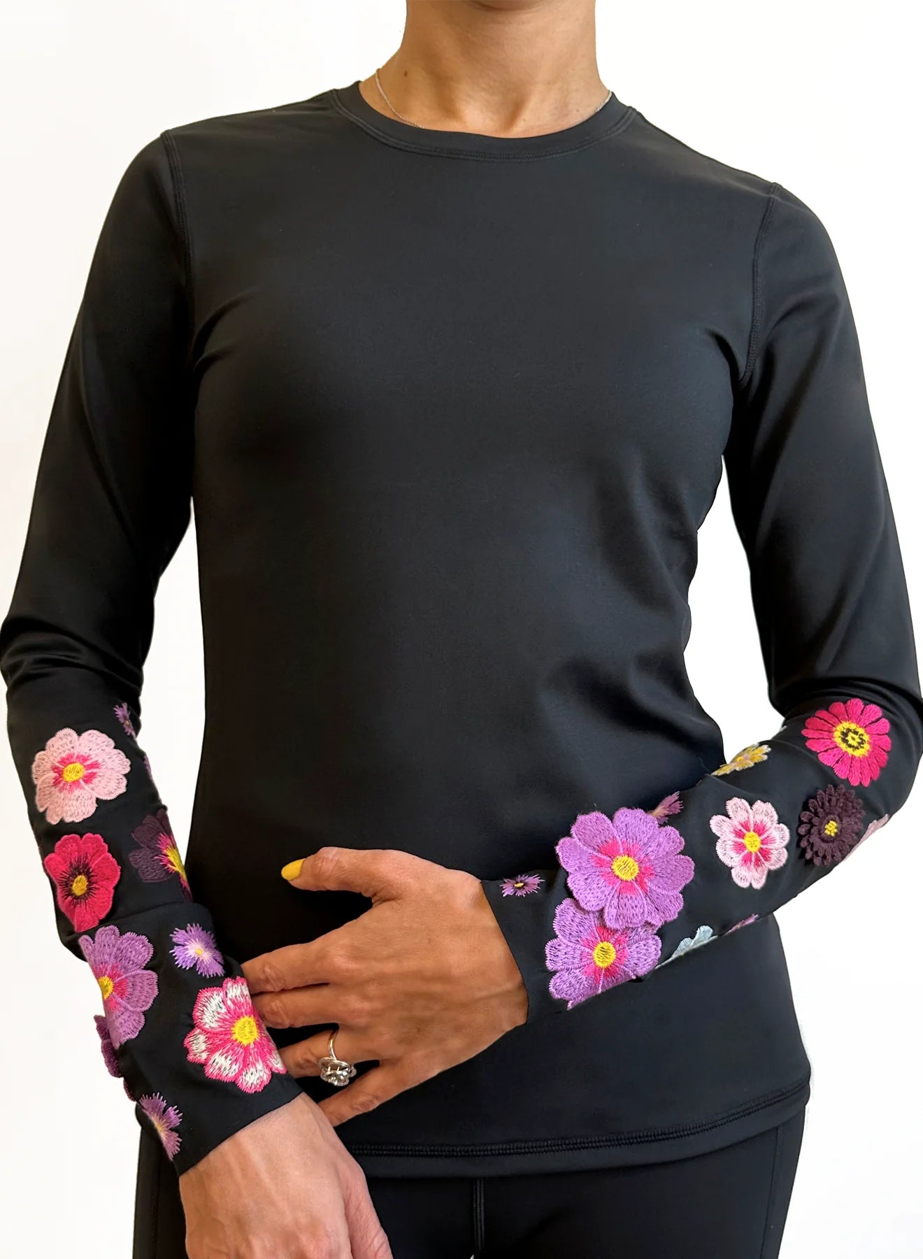 Bouquet Long Sleeve Top by Urban Savage - Pink Floral