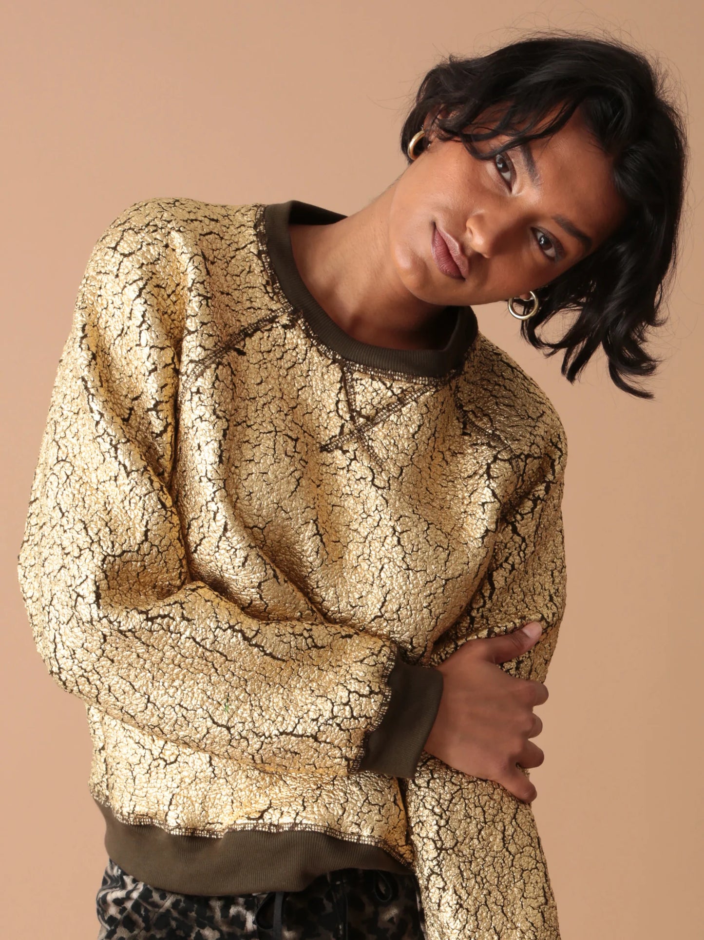 Ronan Pullover - Gold Metallic