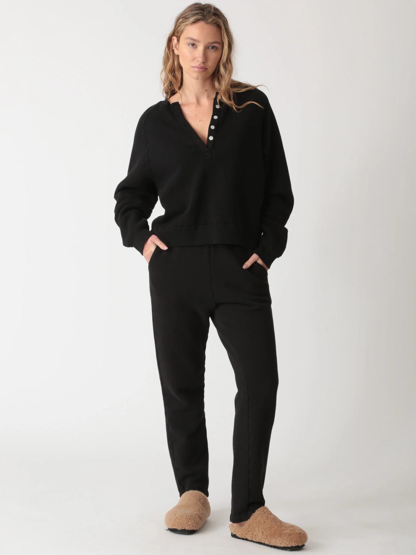 Retro Fleece Robyn Sweatshirt - Onyx