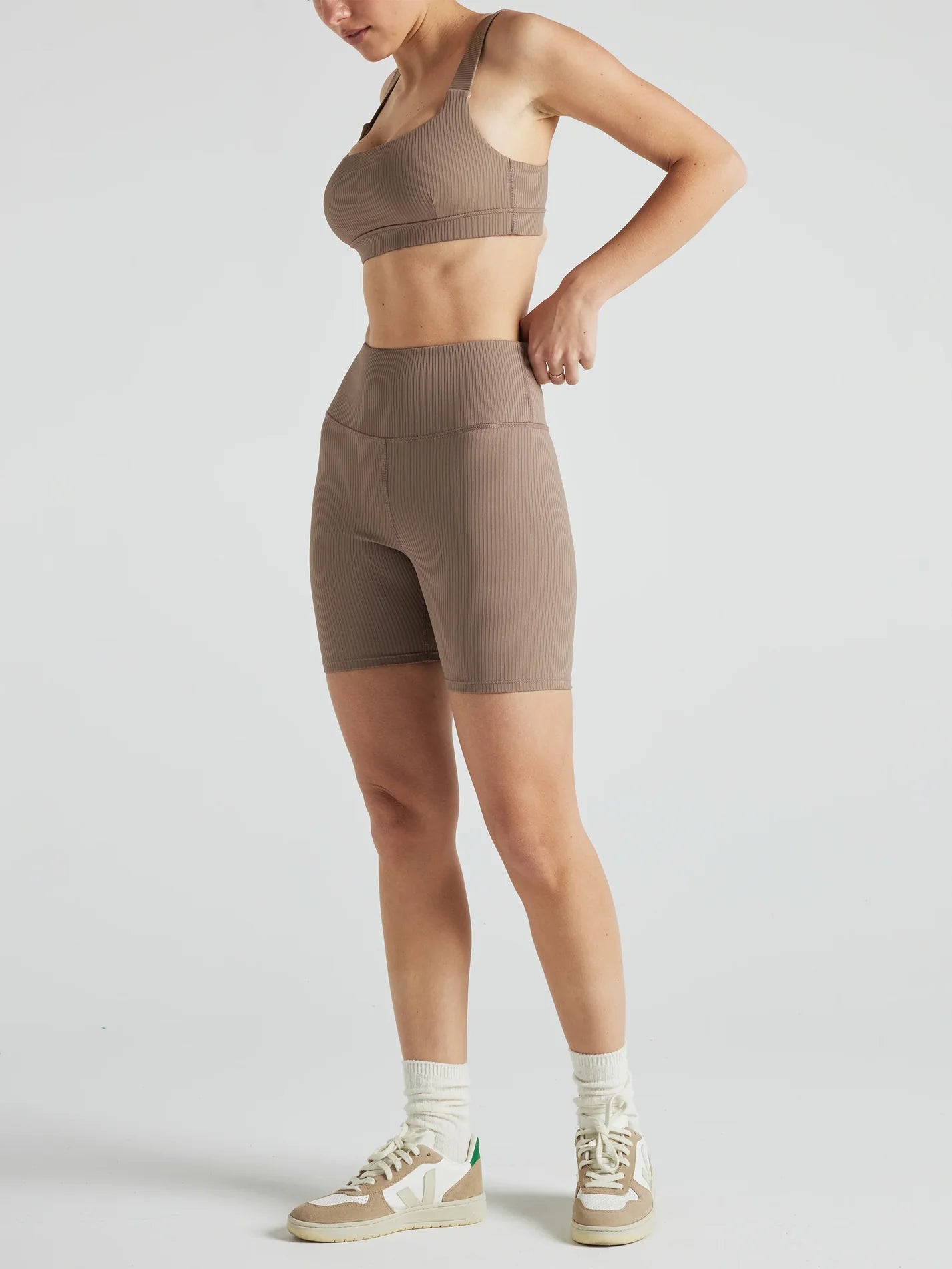 Renew Rib Square Neck Bra