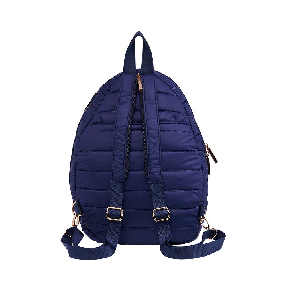 WanderFull - Pickleball HydroSling Bag with Removable Racquet Cover- Navy Matte with Stripe